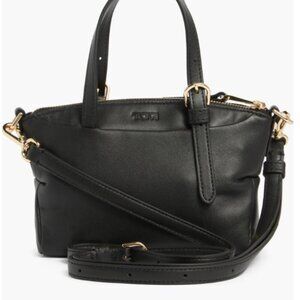Tumi Voyageur YUMA Mini 100 Tote Crossbody Bag - BLACK w/ GOLD